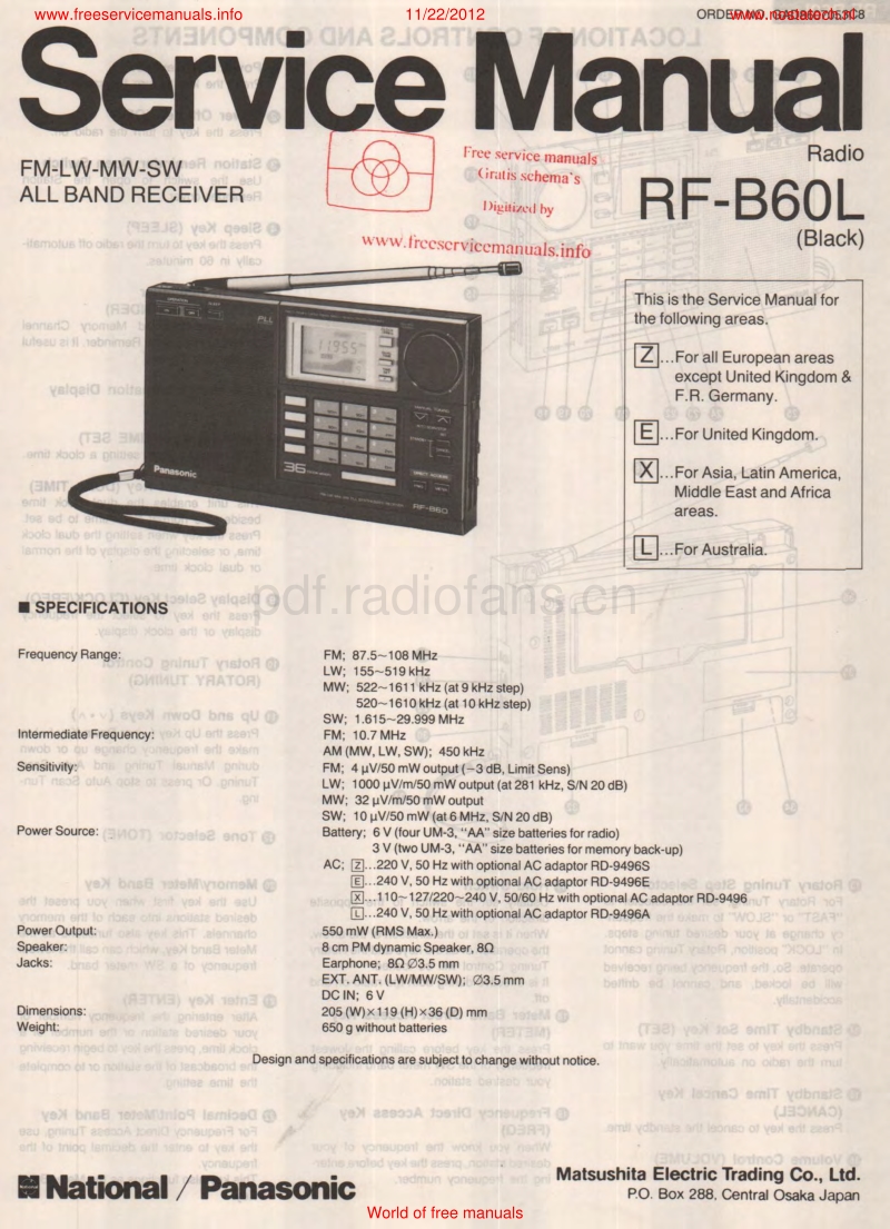 panasonic_rf-b60l_service_manual.pdf_第1页