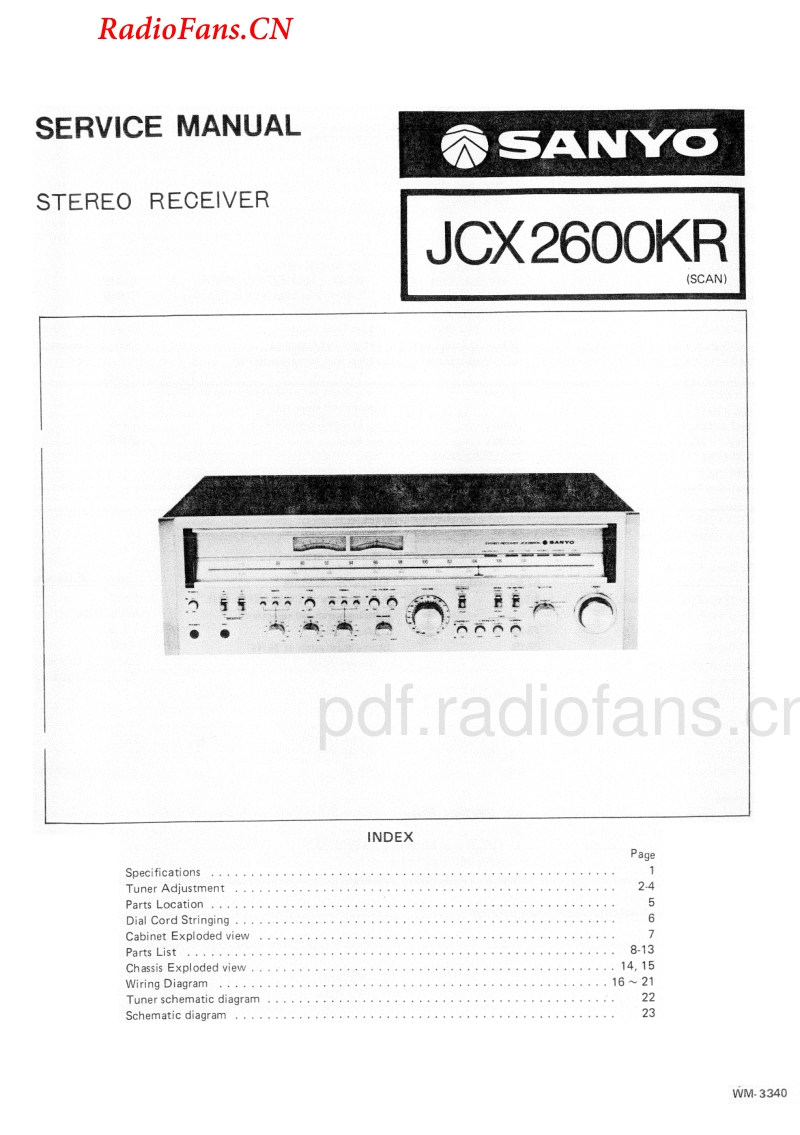 Sanyo JCX-2600kr-电路原理图.pdf_第1页