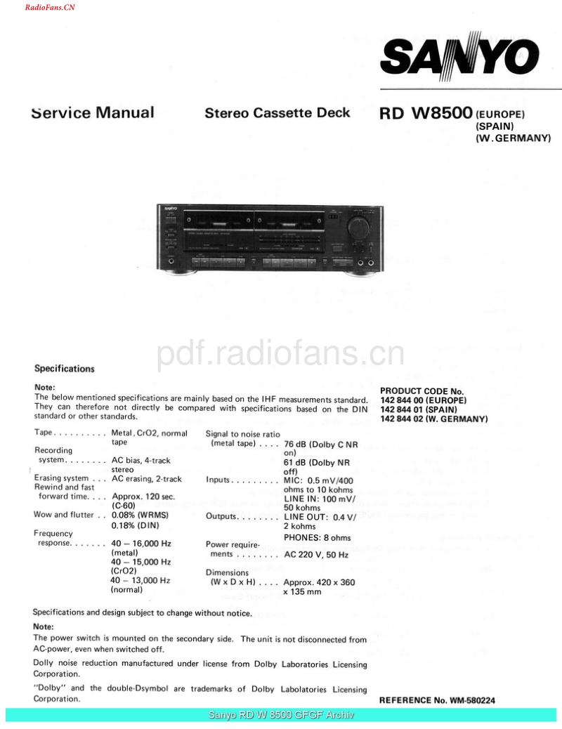 Sanyo_RDW8500_sch-电路原理图.pdf_第1页