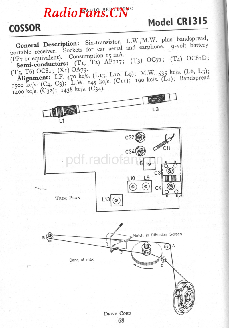 COSSOR-CR1315电路原理图.pdf_第1页