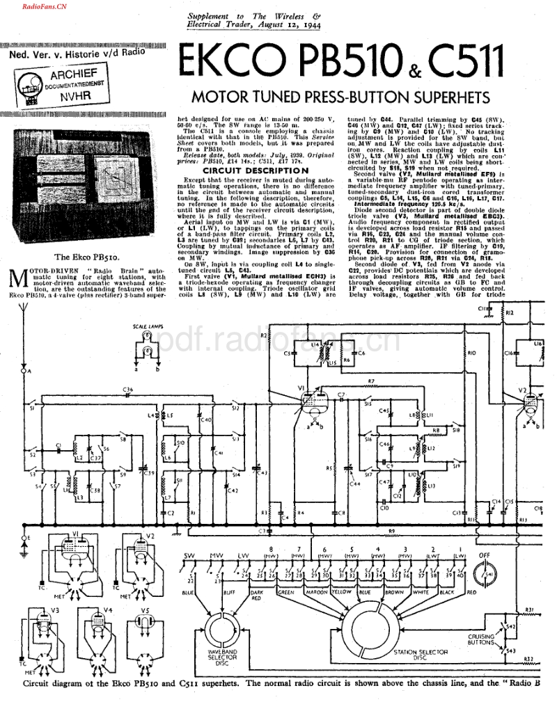 Ekco_PB510电路原理图.pdf_第1页