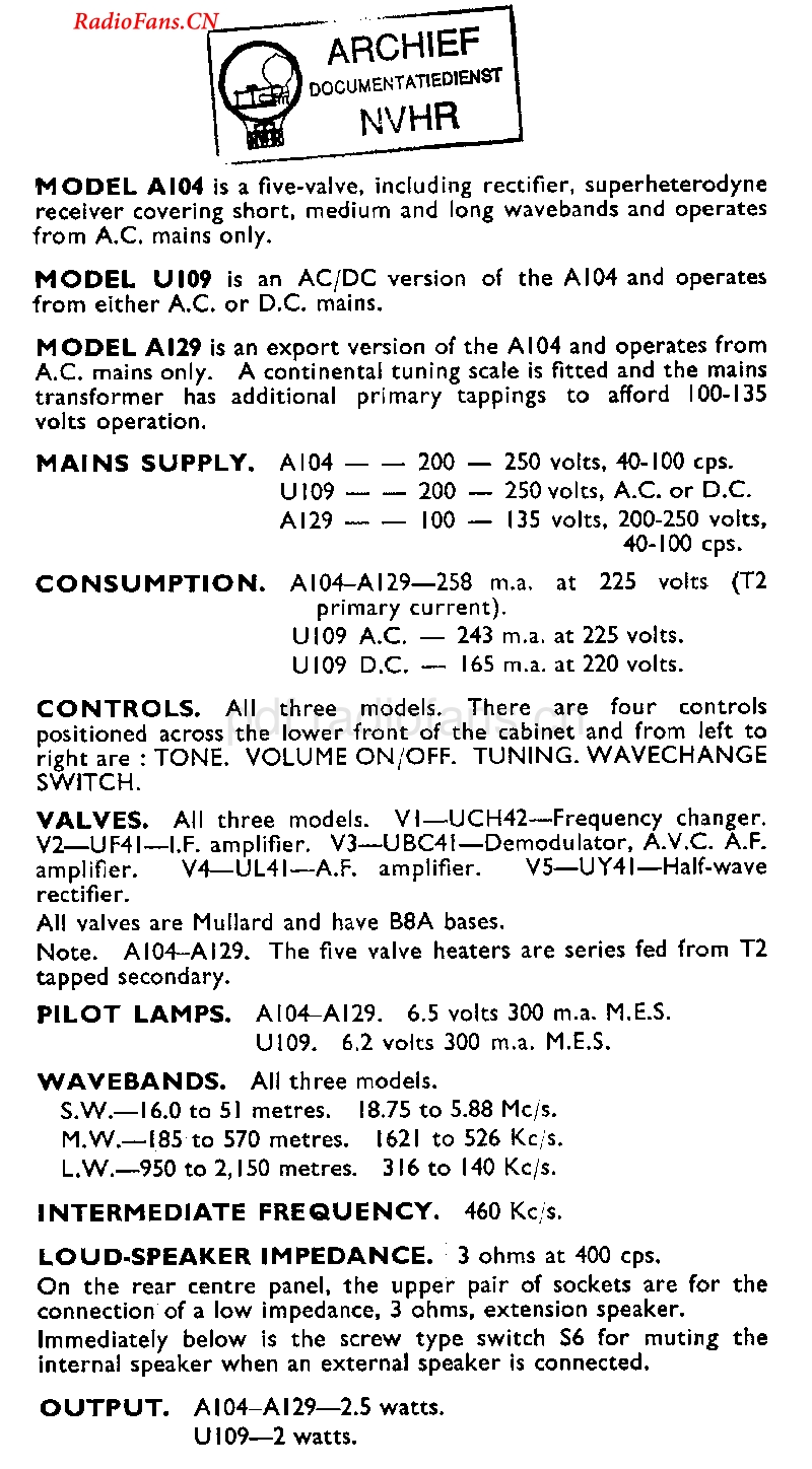 Ekco_A104电路原理图.pdf_第1页