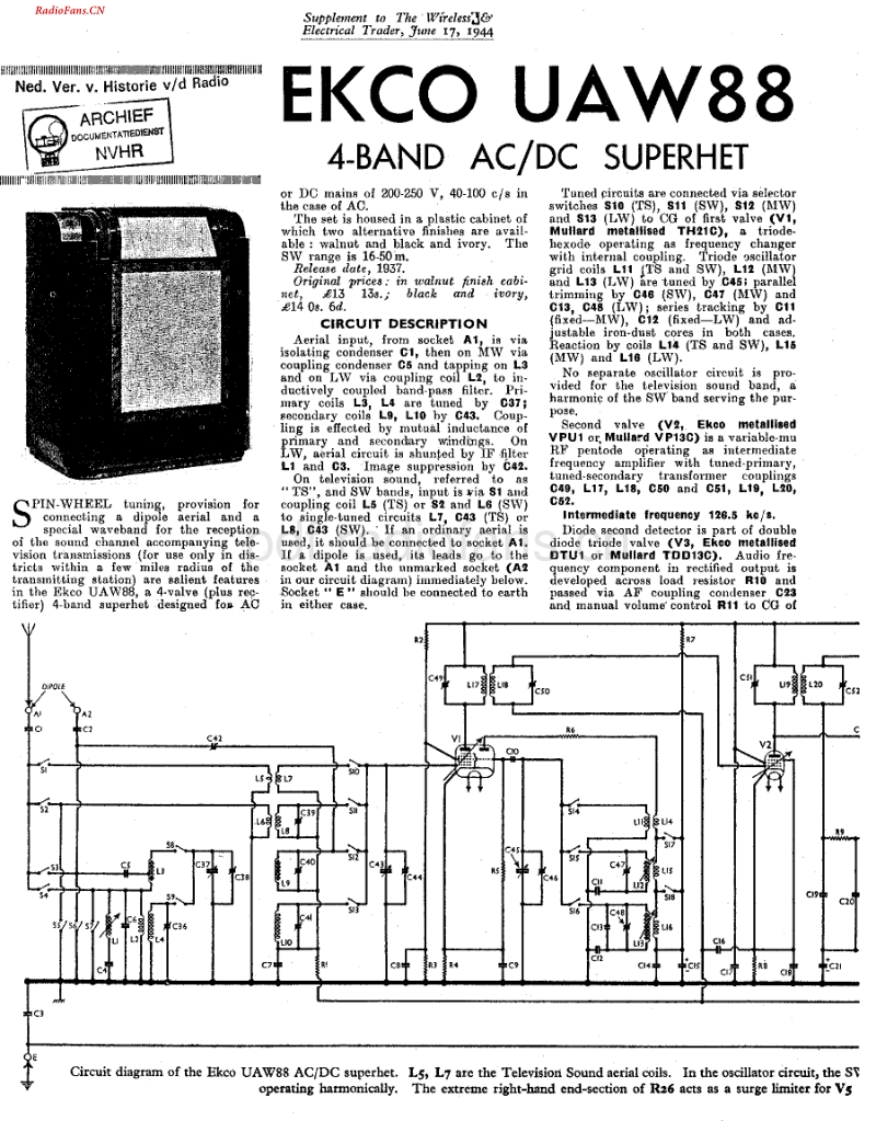 Ekco_UAW88电路原理图.pdf_第1页