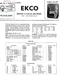 Ekco_EXU401电路原理图.pdf