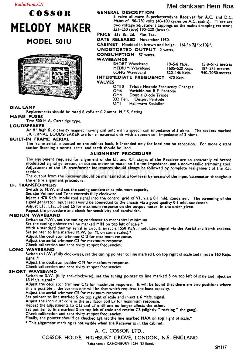 COSSOR-Cossor_501U电路原理图.pdf_第1页