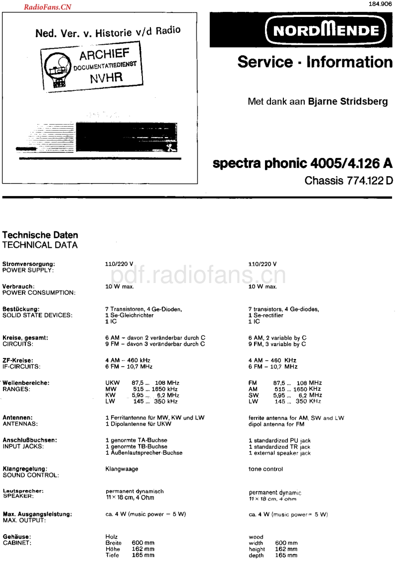 Nordmende_4005-电路原理图.pdf_第1页