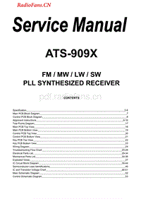 山进Sangean ATS-909X. Service manual-电路原理图.pdf