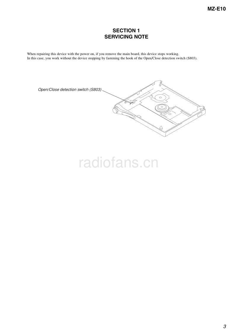 索尼 sony_MZ-E10_service_manual 电路图 维修手册.pdf_第3页