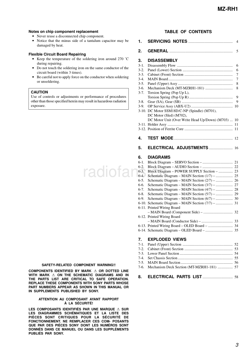 索尼 sony_MZ-RH1_service_manual 电路图 维修手册.pdf_第3页