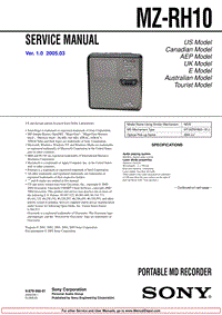 索尼 MZ_RH10_sm 电路图 维修手册.pdf