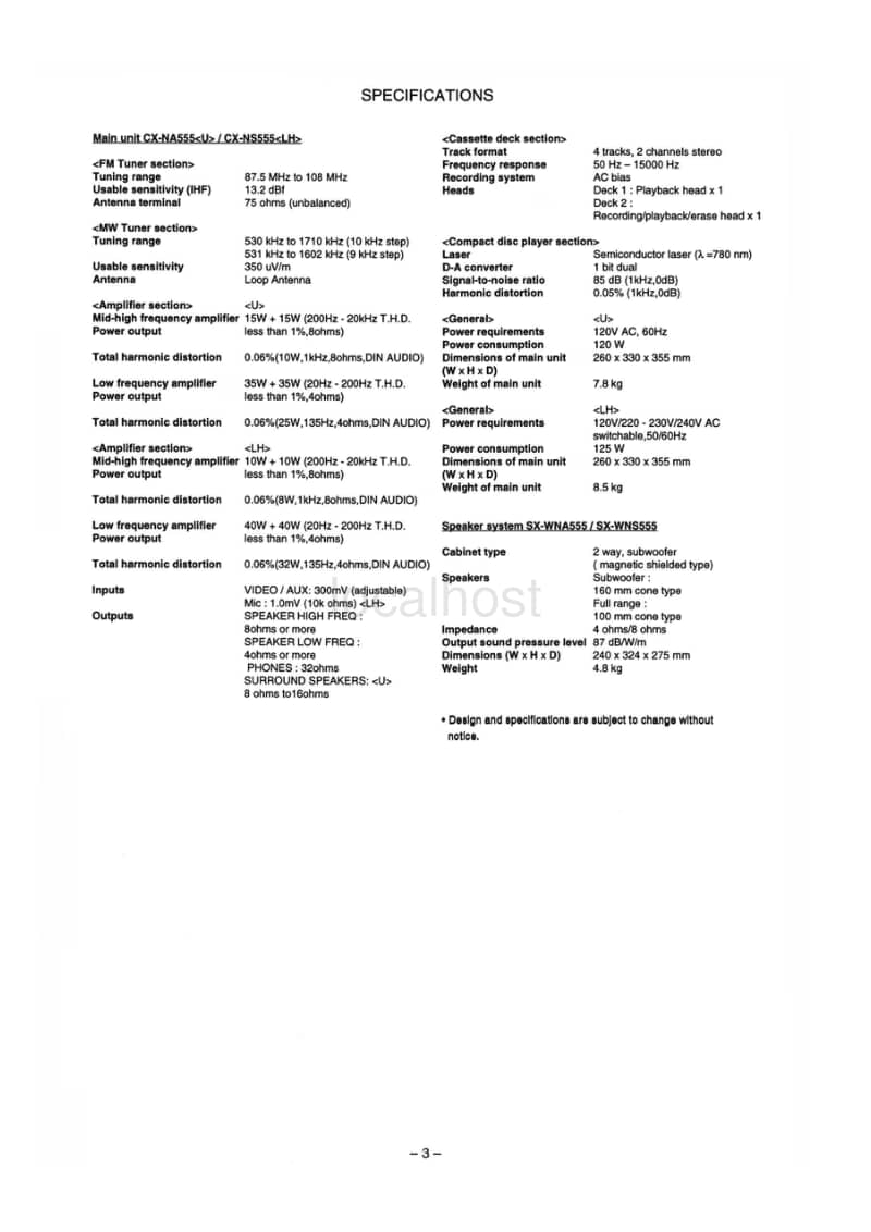 Aiwa-NS-XA555-Service-Manual电路原理图.pdf_第3页