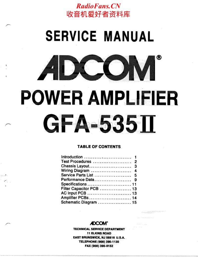 Adcom-GFA-535-II-Service-Manual电路原理图.pdf_第1页