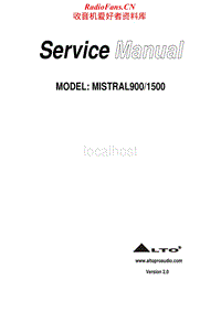 Alto-Mistral-900-Service-Manual电路原理图.pdf