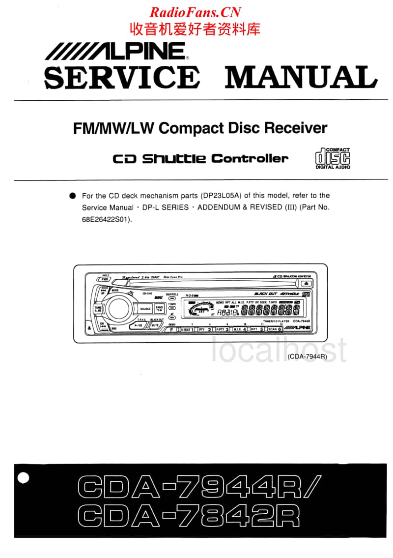 Alpine-CDA-7842-R-Service-Manual电路原理图.pdf_第1页