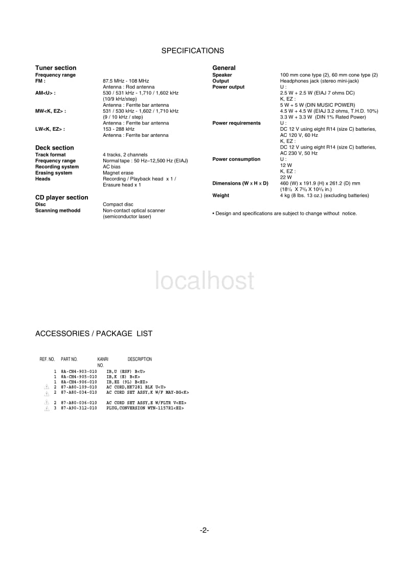 Aiwa-CS-DFD71-Service-Manual电路原理图.pdf_第2页