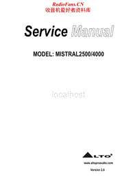 Alto-Mistral-4000-Service-Manual电路原理图.pdf