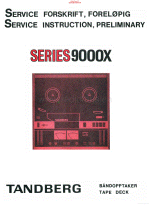 Tandberg-9000-X-Service-Manual电路原理图.pdf