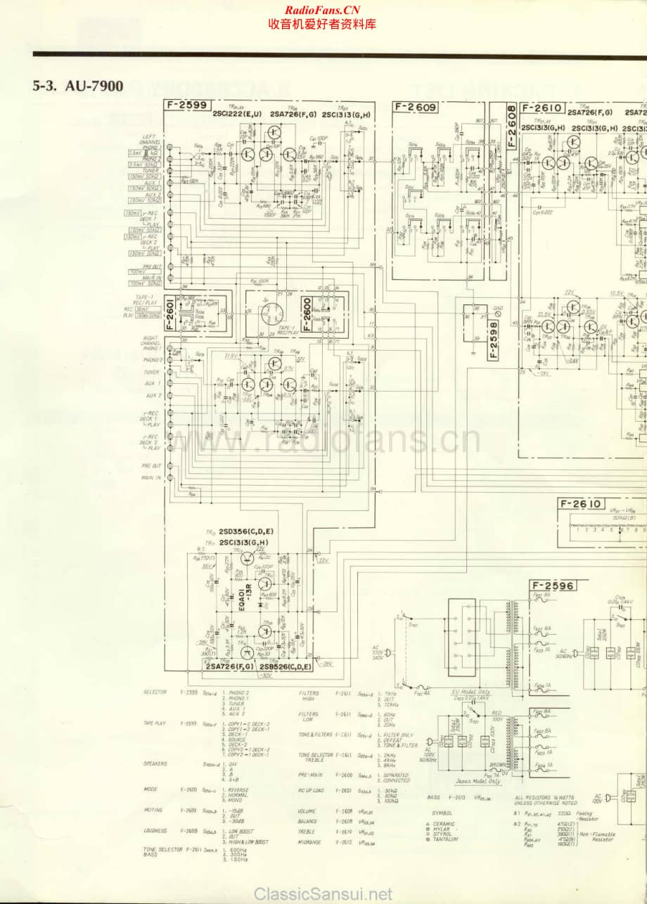 Sansui-AU-7900-Schematic电路原理图.pdf_第1页