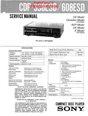 Sony-CDP-338-ESD-CDP-608-ESD-Service-Manual电路原理图.pdf