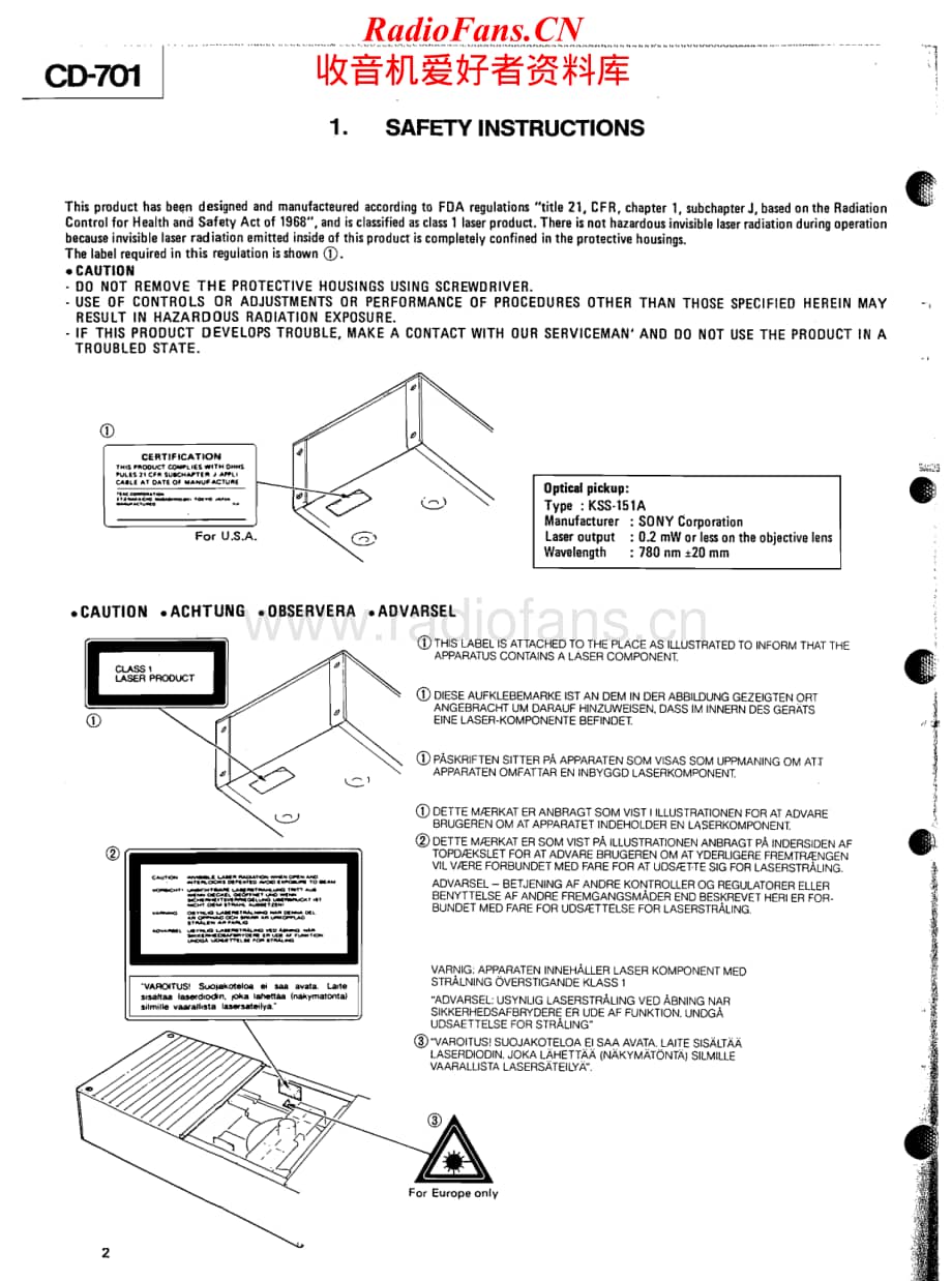 Tascam-CD-701-RC-701-RC-7-Service-Manual电路原理图.pdf_第2页