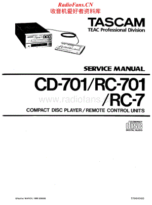 Tascam-CD-701-RC-701-RC-7-Service-Manual电路原理图.pdf