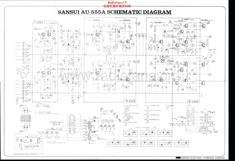 Sansui-AU-555A-Schematic电路原理图.pdf_第1页