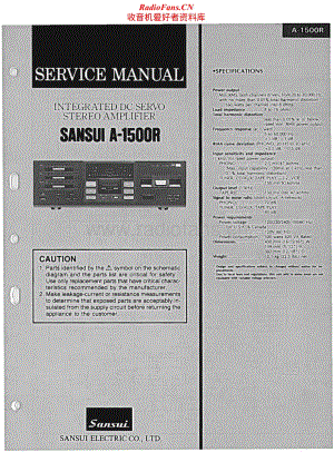 Sansui-A-1500-R-Service-Manual电路原理图.pdf