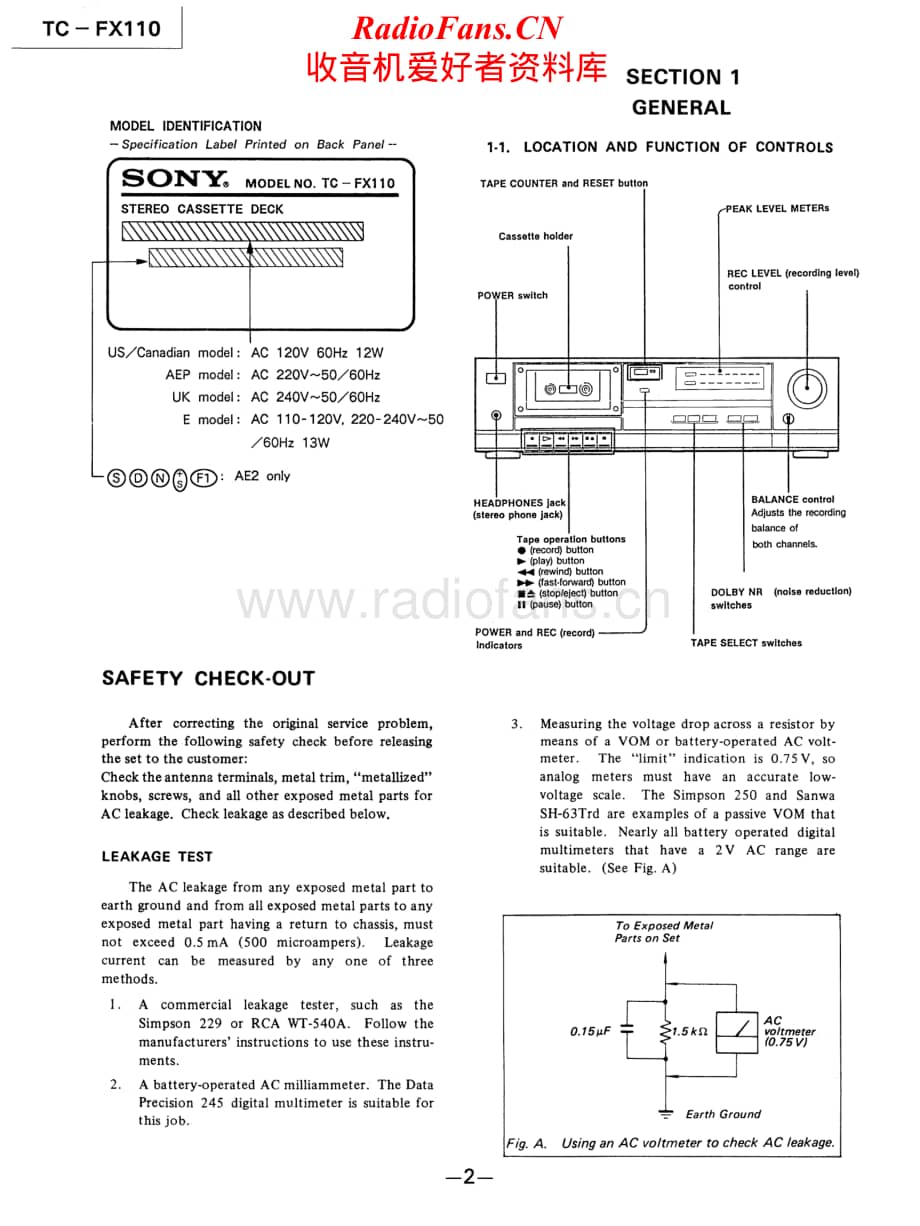 Sony-TC-FX110-Service-Manual电路原理图.pdf_第2页