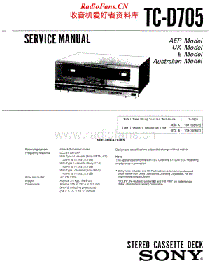 Sony-TCD-705-Service-Manual电路原理图.pdf