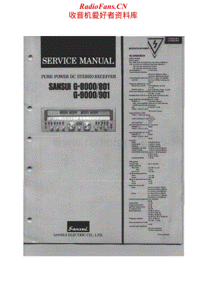 Sansui-G-8000-9000-Service-Manual电路原理图.pdf