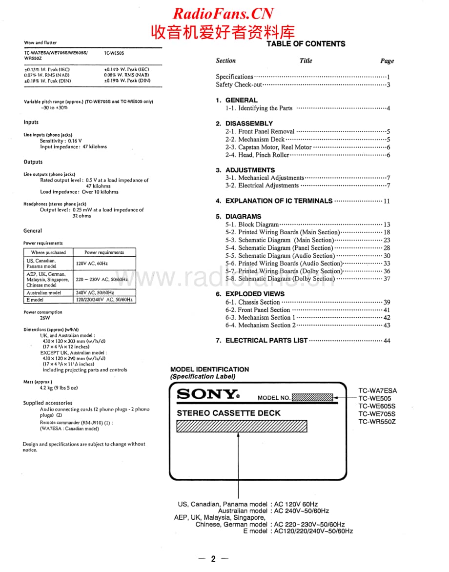 Sony-TC-WR550Z-Service-Manual电路原理图.pdf_第2页