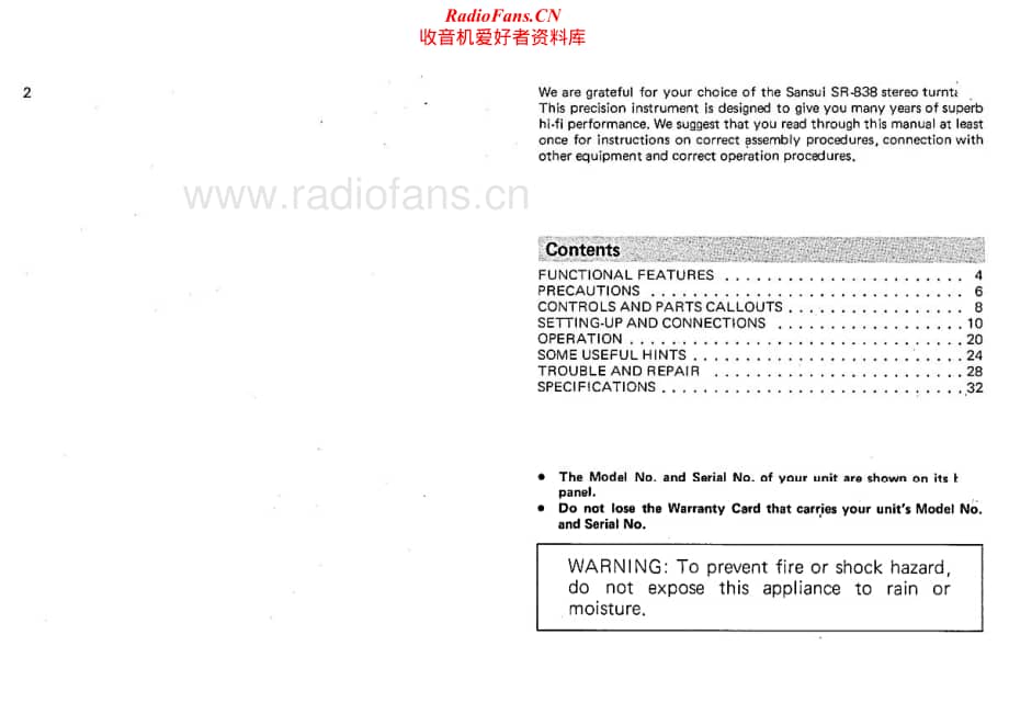 Sansui-SR-838-Owners-Manual电路原理图.pdf_第2页