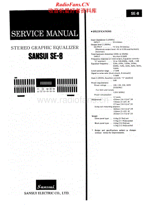 Sansui-SE-8-Service-Manual电路原理图.pdf