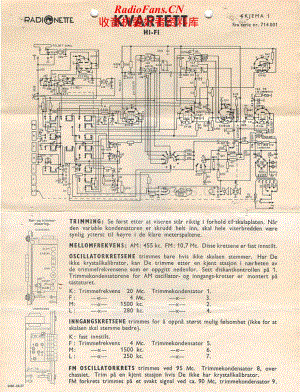 Tandberg-Radionette-Kvartett-Schematic电路原理图.pdf