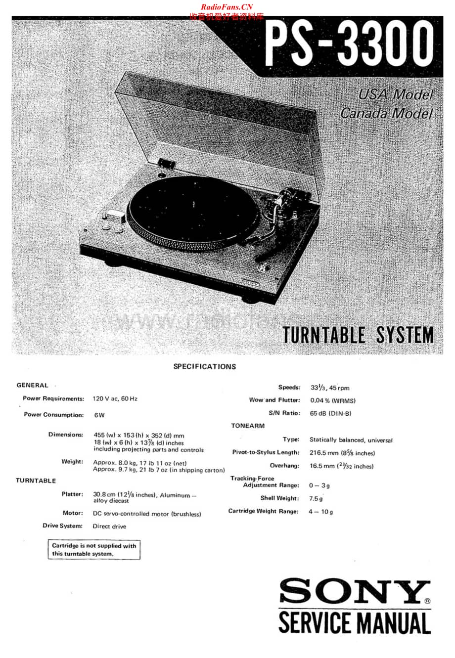 Sony-PS-3300-Service-Manual电路原理图.pdf_第1页