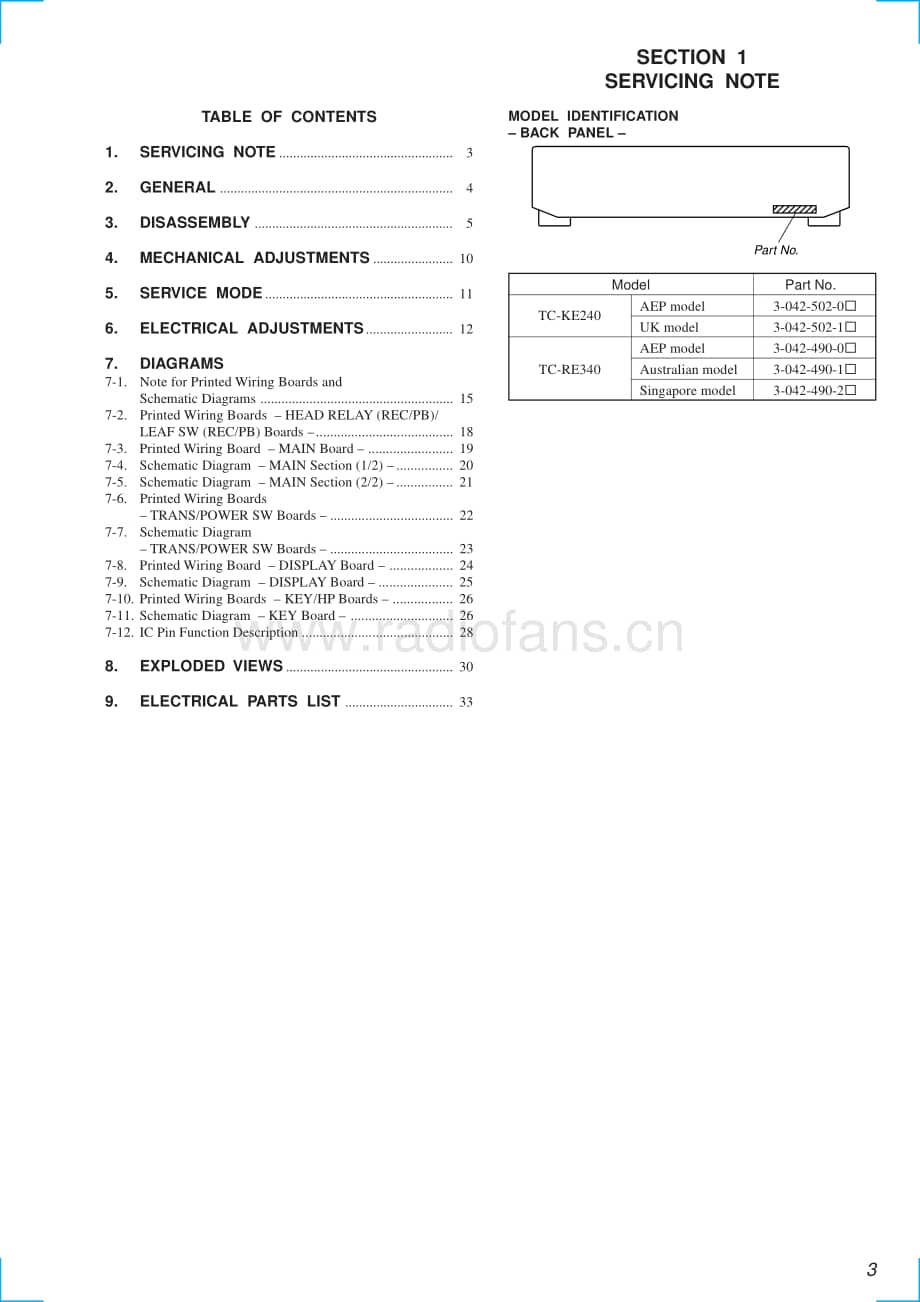 Sony-TC-KE340-Service-Manual电路原理图.pdf_第3页