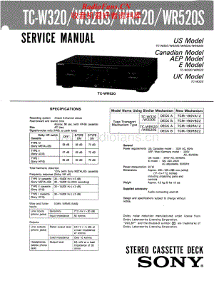 Sony-TC-W320-Service-Manual电路原理图.pdf