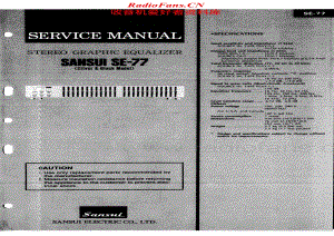 Sansui-SE-77-Service-Manual电路原理图.pdf