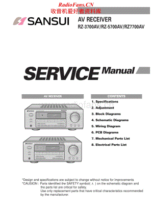 Sansui-RZ-3700AV-5700AV-7700AV-Service-Manual电路原理图.pdf