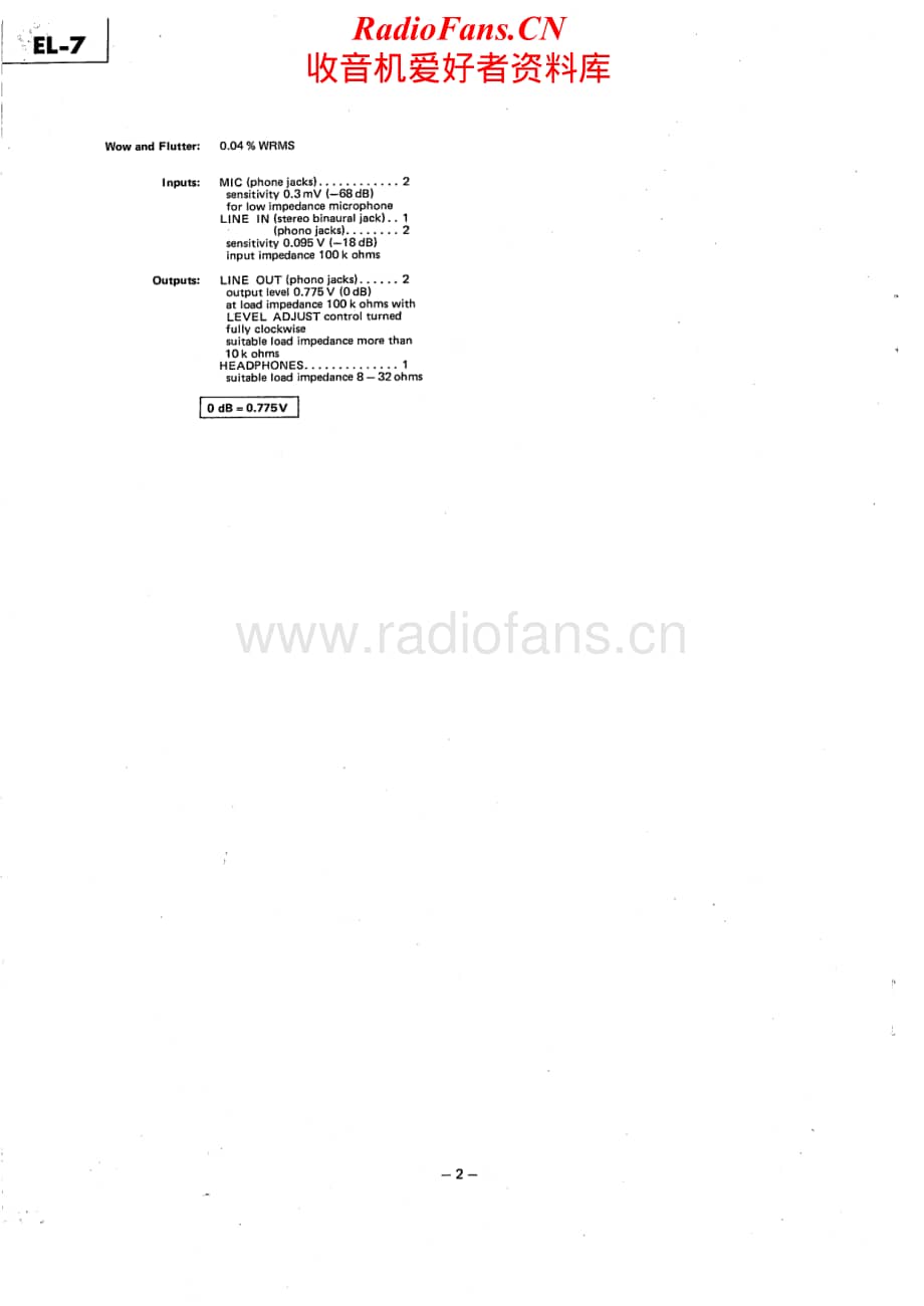 Sony-EL-7-Service-Manual电路原理图.pdf_第2页