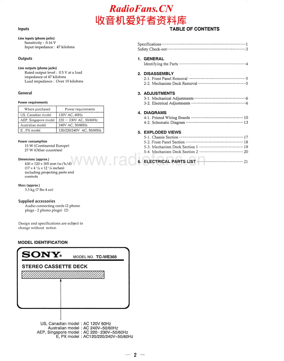 Sony-TC-WE305-Service-Manual电路原理图.pdf_第2页