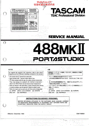 Tascam-488-Portastudio-Mk-II-Service-Manual电路原理图.pdf