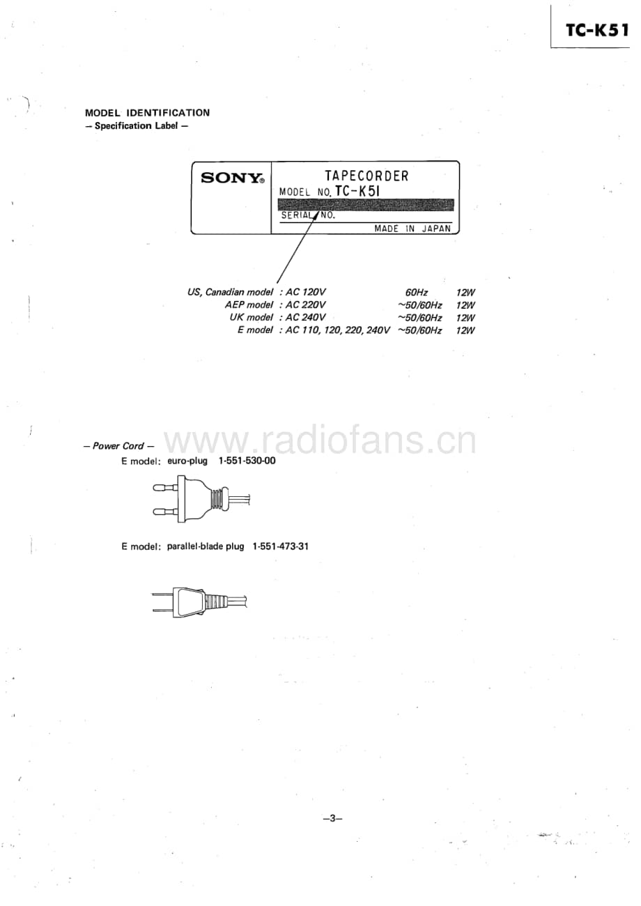 Sony-TC-K51-Service-Manual电路原理图.pdf_第3页