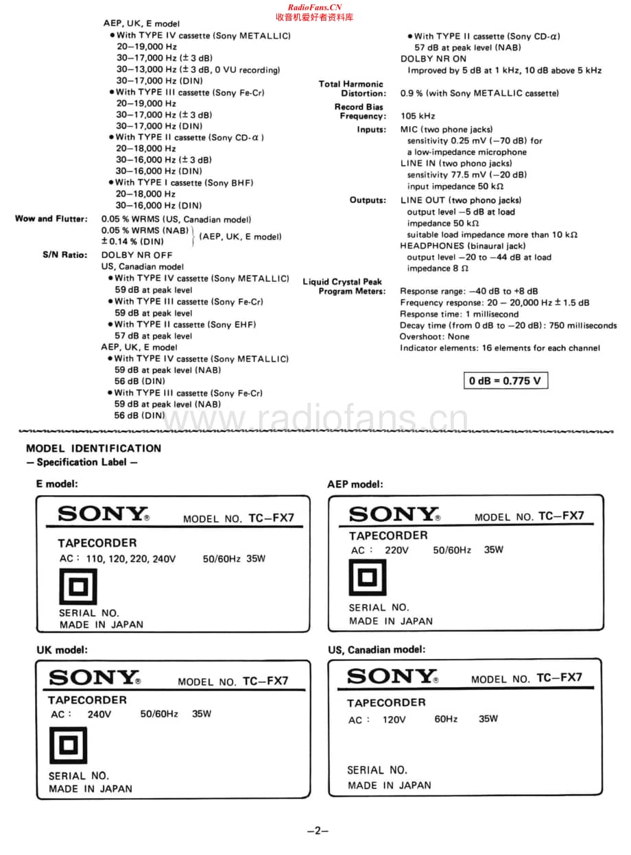 Sony-TC-FX7-Service-Manual电路原理图.pdf_第2页