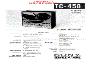 Sony-TC-458-Service-Manual电路原理图.pdf