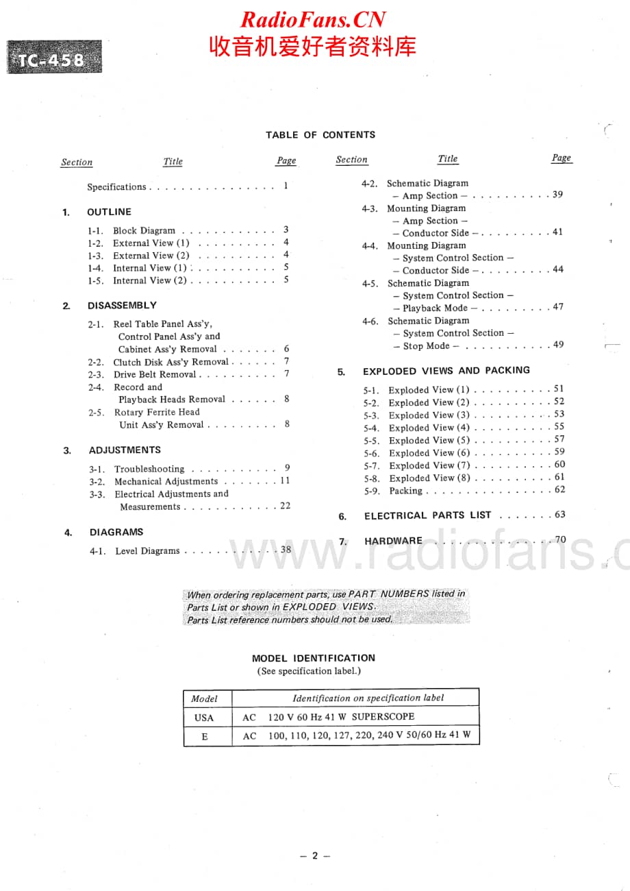 Sony-TC-458-Service-Manual电路原理图.pdf_第2页