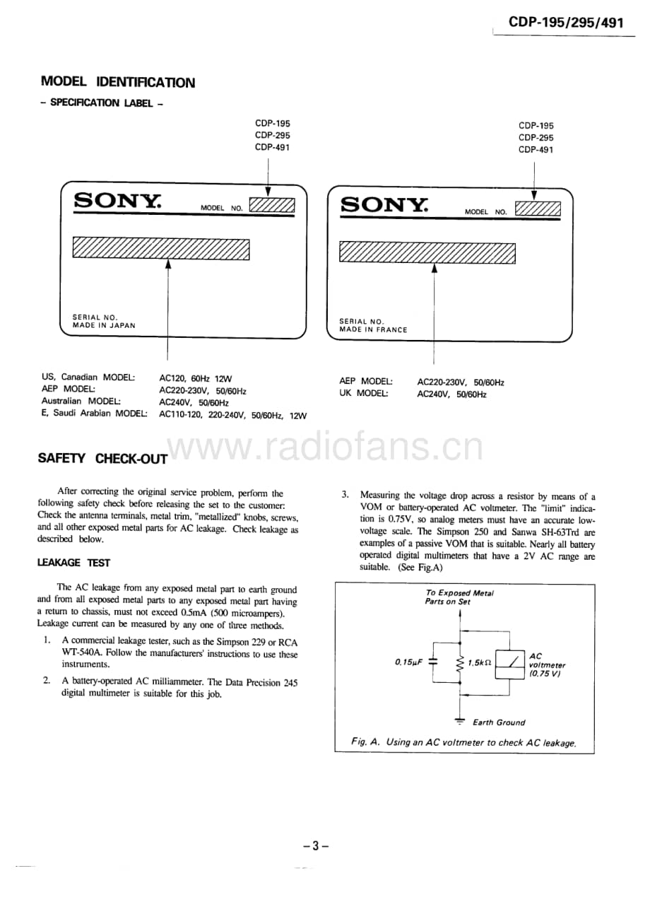 Sony-CDP-491-Service-Manual电路原理图.pdf_第3页