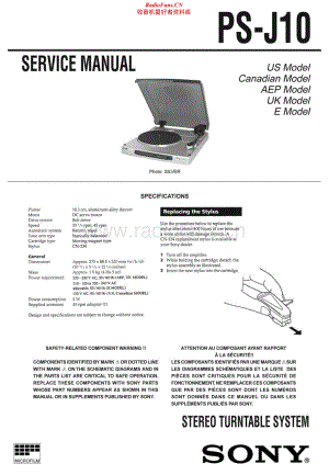Sony-PS-J10-Service-Manual电路原理图.pdf