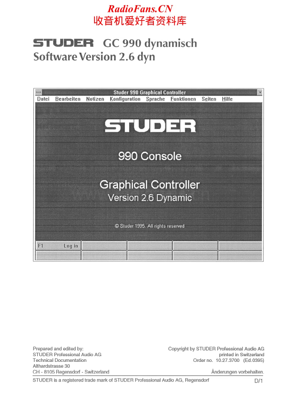 Studer-GC-990-Service-Manual-Section-1电路原理图.pdf_第1页