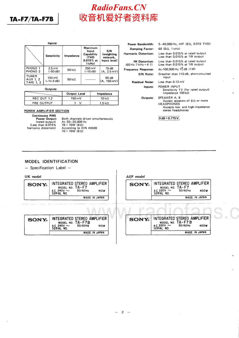 Sony-TA-F7B-Service-Manual电路原理图.pdf_第2页